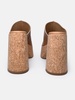 BEIGE ECO LEATHER SLIPPERS