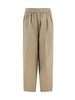 Prada Triangle-Logo Plaque Wide-Leg Pants