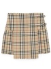 Burberry Women Beige Vintage Check Kilt Skirt