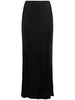 Fluid jersey long skirt