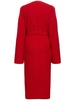 Ghali belted cashmere knit long coat