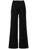 Embellished wool wide pants