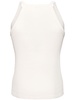 Organic cotton rib knit tank top