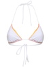 Faded triangle bikini top