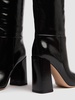 95mm Vanta patent leather boots