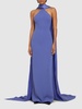 Ophelia crepe & satin maxi dress