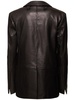 Hayes leather blazer