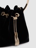 Bon Bon velvet bucket bag w/ crystals