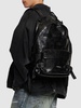 Leather backpack w/ crossbody strap