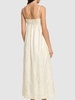 Cavola embroidered silk long dress