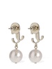 JC imitation pearl drop earrings