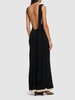 Fluid viscose blend gown