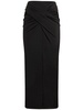 Berretta draped jersey midi skirt