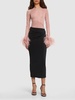 Berretta draped jersey midi skirt