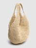 Small Leah Hobo raffia effect bag