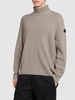 Logo cotton turtleneck sweater