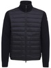 Wool blend tricot down jacket