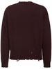 Logo cotton knit boxy sweater