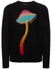 Rainbow Mushroom print knit top