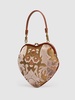 Belle Heart Frame velvet jacquard bag