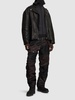 Detachable patchwork nylon cargo pants