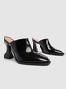 100mm Cha-Cha vinyl-heeled mules