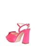 100mm Wedge satin sandals