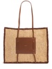 Large Capri raffia effect tote bag