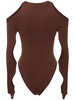 Sculpting jersey cutout bodysuit