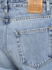 Organic cotton denim flared jeans