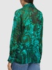 Malachite printed satin devoré shirt