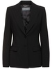 Single breast stretch wool jacket