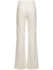 Embellished high rise straight jeans