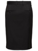 Tailored wool midi skirt