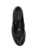 Logo leather loafers