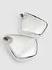 Large Fin sterling silver earrings