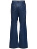 Tripot coated cotton flared jeans