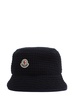 Logo bonded virgin wool blend bucket hat