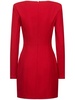 Tailored wool blend mini dress