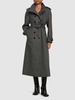 Wool herringbone coat