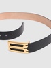 Jumbo Bbuckle grained leather belt