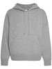 Relaxed fit cashmere blend hoodie