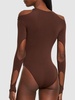 Sculpting jersey cutout bodysuit