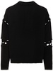 Cutout polo sweater