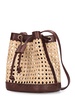 Mini Benna rattan bucket bag