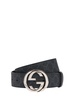 4cm GG Supreme canvas & leather belt