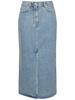 Rona cotton denim long skirt