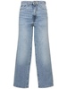 Organic cotton denim flared jeans