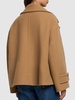 Iconic soft wool blend short coat