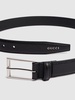 3cm Gucci script leather belt